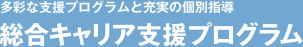 多彩な支援プログラムと充実の個別指導 [総合キャリア支援プログラム]